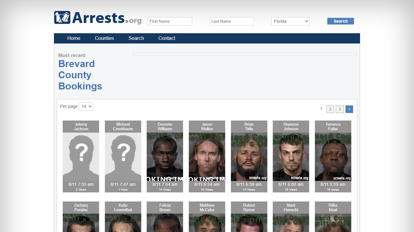 Brevard County Arrests and Inmate Search